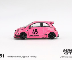 1:64 ABARTH 595 LB-WORKS x Abas Works Pink 1:64