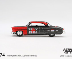 1:64 Lincoln Capri Hot Rod 1954 ″Shadow Puppet″ MINI GT x MIZU Diecast 2024