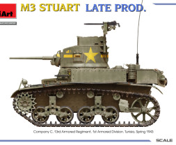 1:35 M3 Stuart Late Production w/ Interior Kit