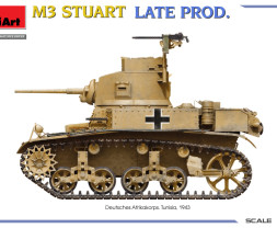 1:35 M3 Stuart Late Production w/ Interior Kit