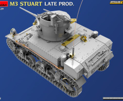 1:35 M3 Stuart Late Production w/ Interior Kit