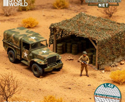 Miniature Camouflage Nets – maskovací síť zelená 1:35