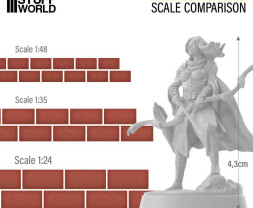 Miniature Bricks – keramické cihly červené 1:24 (800 ks)