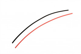 Heat shrink tubing black / red at 2.5 mm connectors