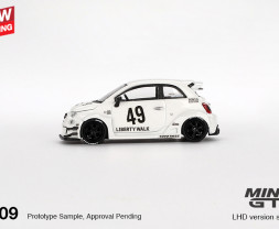 1:64 LB-WORKS x Abas Works ABARTH 595 Gara White 1:64