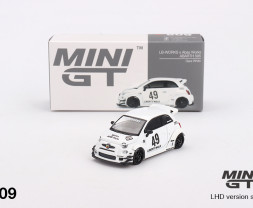 1:64 LB-WORKS x Abas Works ABARTH 595 Gara White 1:64