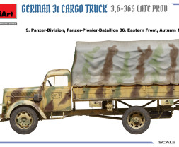 1:35 German 3t Cargo Truck 3,6-36S Late Production