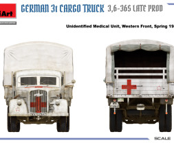 1:35 German 3t Cargo Truck 3,6-36S Late Production
