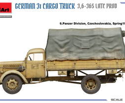 1:35 German 3t Cargo Truck 3,6-36S Late Production