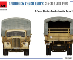 1:35 German 3t Cargo Truck 3,6-36S Late Production