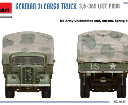 1:35 German 3t Cargo Truck 3,6-36S Late Production