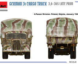 1:35 German 3t Cargo Truck 3,6-36S Late Production