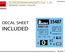 1:35 Sonderanhanger Ost 1.5t German Cargo Trailer
