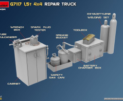 1:35 Chevrolet G7117 1,5t 4x4 Repair Truck
