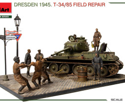 1:35 Dresden 1945: T-34/85 Field Repair (Big Set)