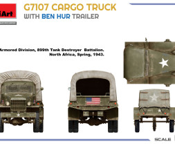 1:35 G7107 Cargo Truck w/ Ben Hur Trailer