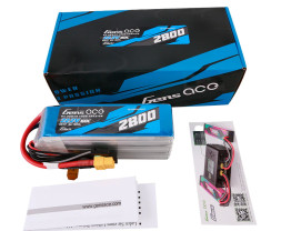 Gens ace G-Tech LiPo - 6S 2800mAh 22.2V 6S1P (60C) XT60 Plug