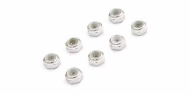 Mini-Z M2 Nyloc Alu Wheel Nut Silver (8 ks)