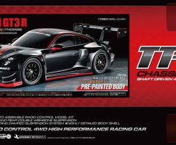 1:10 Porsche 911 GT3 R (992) Black Painted Body TT-02 Chassis (stavebnice)