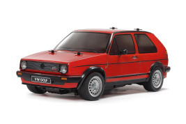 1:10 Volkswagen Golf II GTI 16V Red Painted Body MB-01 Chassis (stavebnice)
