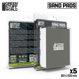 Fixed Sanding Plate 100x80 mm, Grit 2000 (5 pcs)