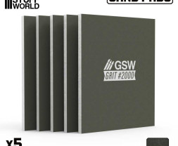 Fixed Sanding Plate 100x80 mm, Grit 2000 (5 pcs)