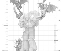 3D Printed Evil Cherubs 1:48 - 3D tištění Zlí Cherubíni (4 ks)