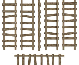 3D Printed Large Wooden Ladders 1:48-1:35 - 3D tištěné velké dřevěné žebříky (6 ks)