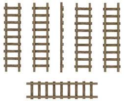 3D Printed Small Wooden Ladders 1:48-1:35 - 3D tištěné malé dřevěné žebříky (6 ks)