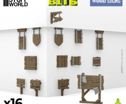 3D Printed Set Wood Signs – 3D tištěná dřevěná značení (16 ks)