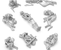 3D Printed Set Dead Skeletons – 3D tištění lidští kostlivci (8 ks)