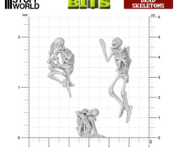 3D Printed Set Dead Skeletons – 3D tištění lidští kostlivci (8 ks)