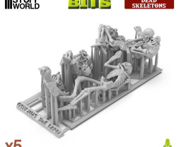 3D Printed Set Dead Skeletons – 3D tištění lidští kostlivci (5 ks)