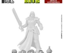 3D Printed Set Skulls with Helmets – 3D tištěné lebky v přilbách (40 ks)