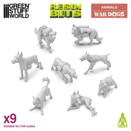 3D Printed Set War Dogs – 3D tištění váleční psi (9 ks)