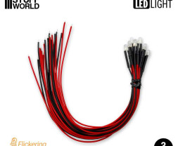 LED dioda blikající oranžová 3mm (10 ks)