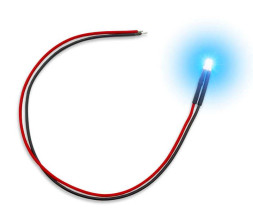 LED dioda blikající modrá 3mm (10 ks)