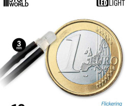 LED dioda blikající modrá 3mm (10 ks)