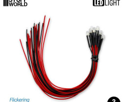 LED dioda blikající modrá 3mm (10 ks)