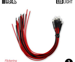 LED dioda blikající červená 3mm (10 ks)