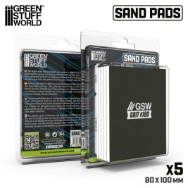 Pevná brusná destička 100x80 mm, zrnitost 180 (5 ks)