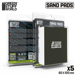 Pevná brusná destička 100x80 mm, zrnitost 280 (5 ks)