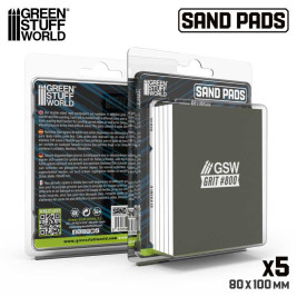 Pevná brusná destička 100x80 mm, zrnitost 800 (5 ks)