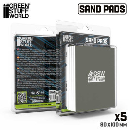 Pevná brusná destička 100x80 mm, zrnitost 1200 (5 ks)