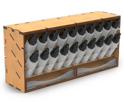 Modular Paint Rack – modulární organizér Compact na 17ml lahvičky GSW (vertikální)