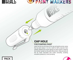 Green Stuff World Refillable Markers, Tip Size #2 (5 pcs)