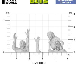 3D Printed Set Dead Rising Zombies – 3D tištěné z mrtvých vstávající zombie (24 ks)