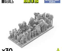 3D Printed Severed Body Parts 1:48 - 3D tištěné oddělené části těla (30 ks)