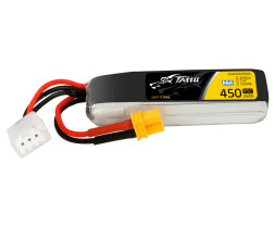 Gens Ace LiPo Tattu Serie - 2S 450mAh 7.6V 2S1P HV (95C) XT30 Plug