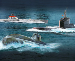 1:144 Wilhelm Bauer, Type 206A, Class 2, 70 Years Bundeswehr